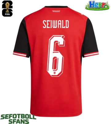 Österrike Nicolas Seiwald #6 Hemmatröja VM 2026 Kortärmad